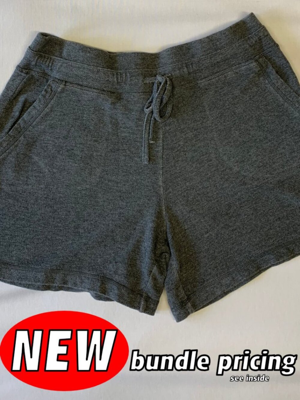 32 Cool Soft Fleece Grey Shorts SMALL
